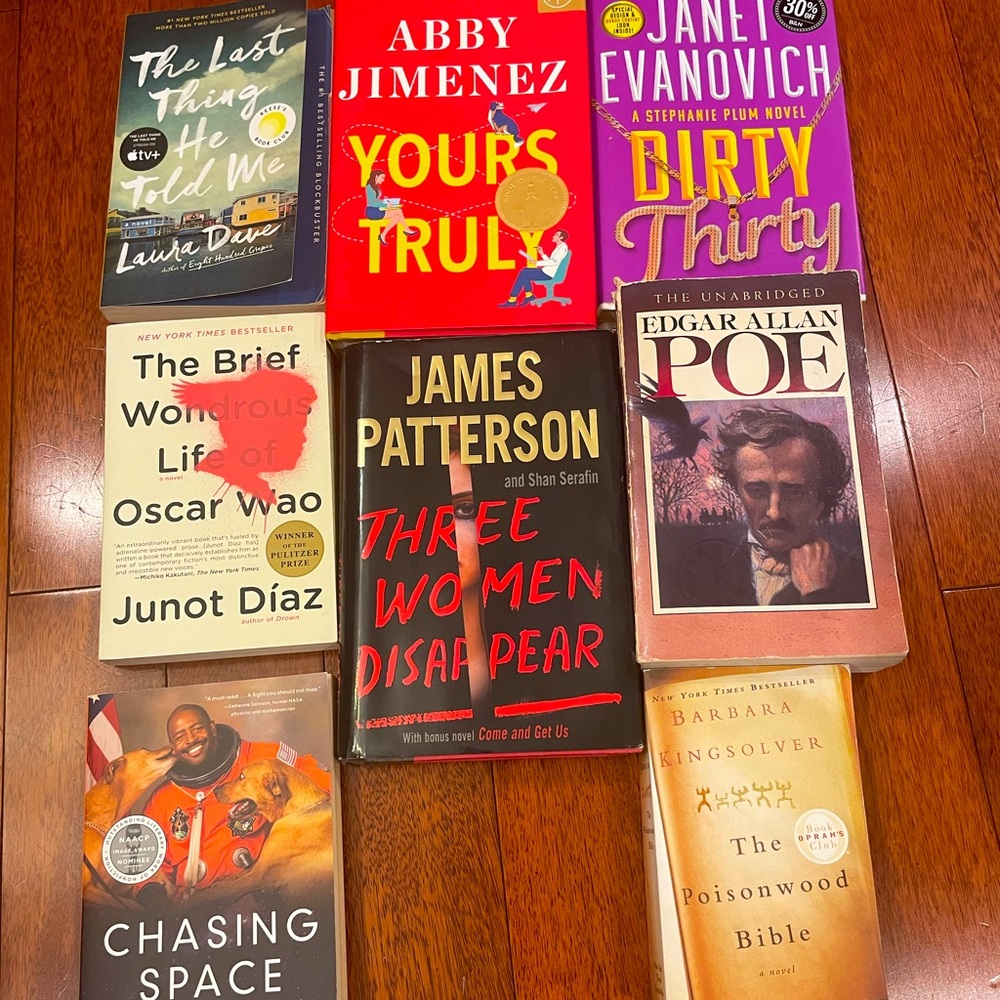 Lot of books: novels, signed autobiography, collection